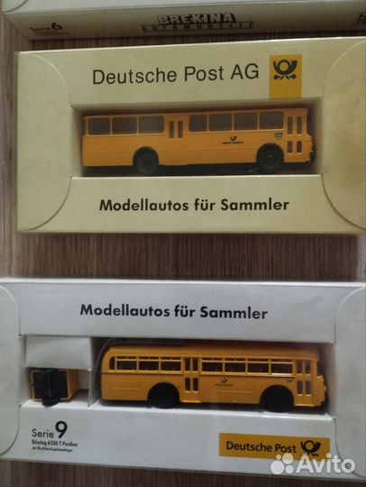 Модели автомобилей немецкой почты Brekina 1:87