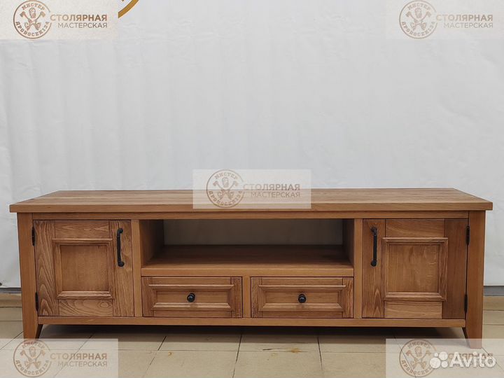 Тумба под телевизор из массива бука