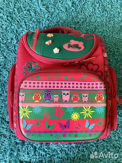 Портфель для девочки школьный каркасный