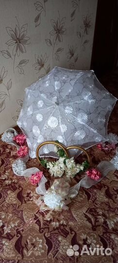 Зонт для фотосессий, украшения на машину