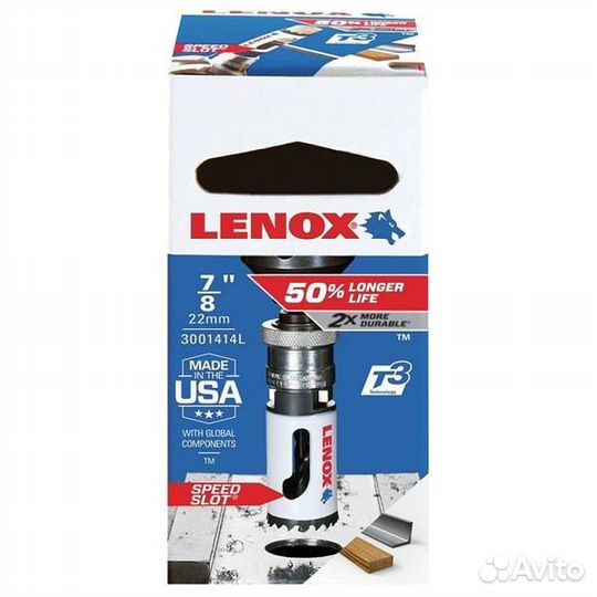 Коронка биметаллическая Lenox T2 14L 7/8 22мм 1/BX