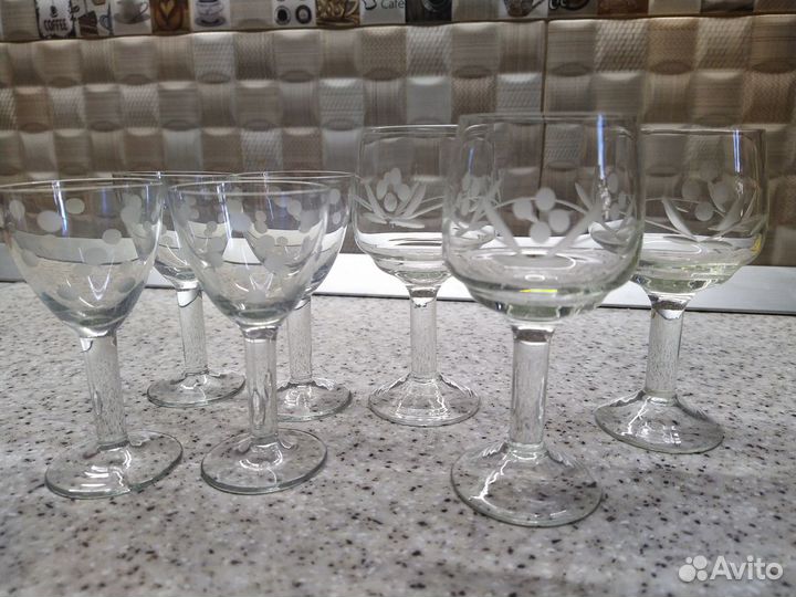 Фужер, рюмки на ножке СССР