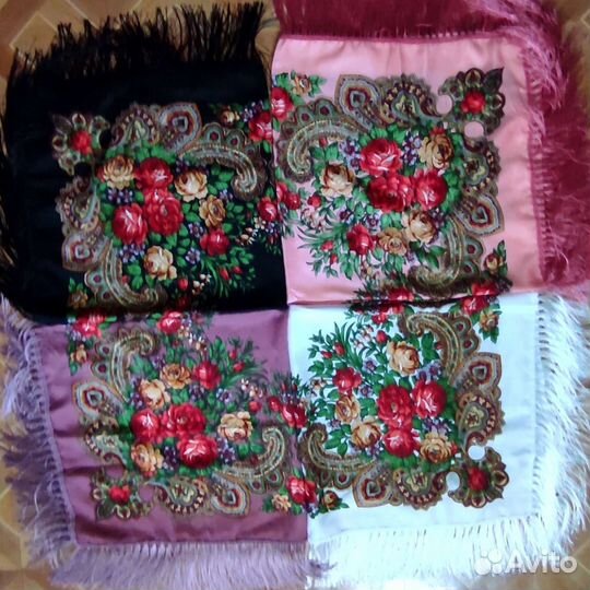 Платок чёрный 110х110