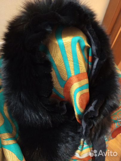 Воротник, опушка для капюшона. Натур.мех