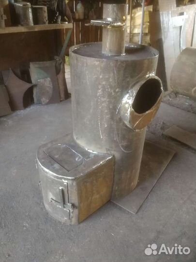 Печь для бани из 530 трубы