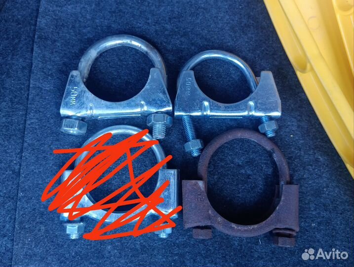 Хомуты для глушителя 50 мм и 52 мм