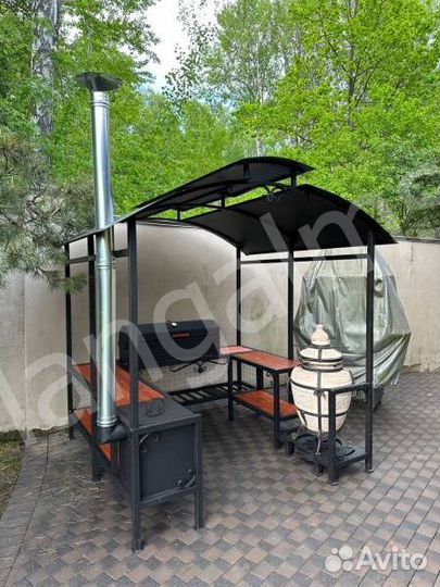 Мангал в стиле лофт