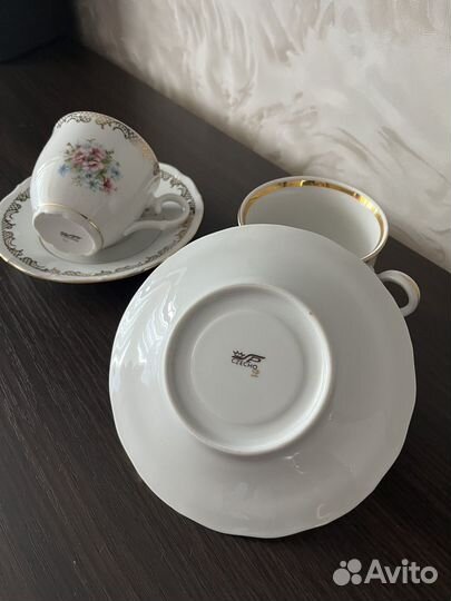 Фарфоровая чайная пара СССР