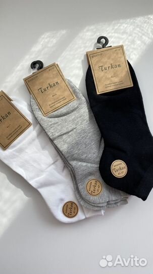 10 пар. Носки мужские короткие, 41-47 р-р
