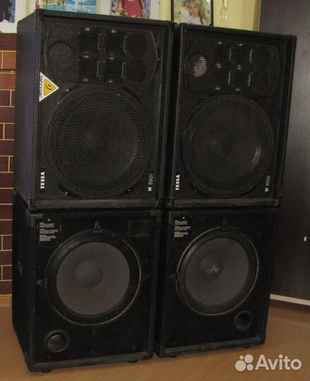 Колонки Сабвуферы 2160W Pro 4шт Frank Audio C-Mark