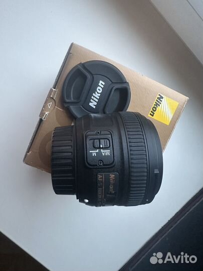 Объектив nikon 50mm f 1.8g af s nikkor + фильтр
