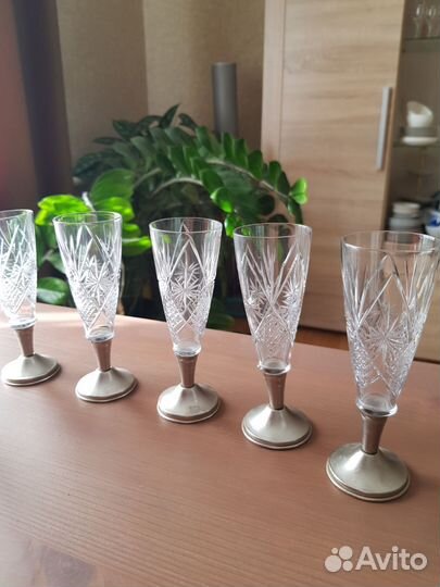 Рюмка хрусталь СССР на ножке