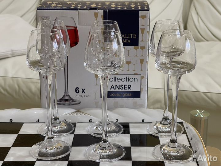 Рюмки для ликера, 6 штук, новое, Bohemia