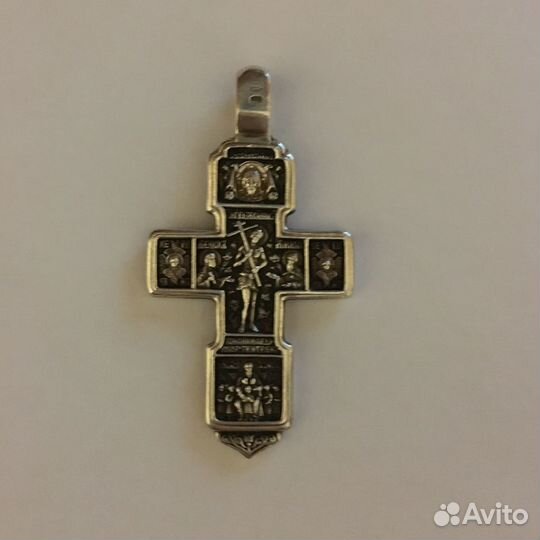 Крест серебро 925