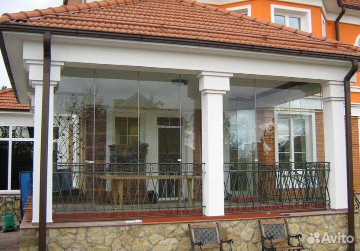 Остекление веранд террас коттеджей