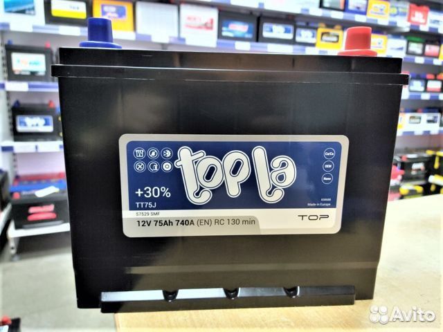 Доставка Мощный акб 75Ач Topla Asia (75D26L, 80D26