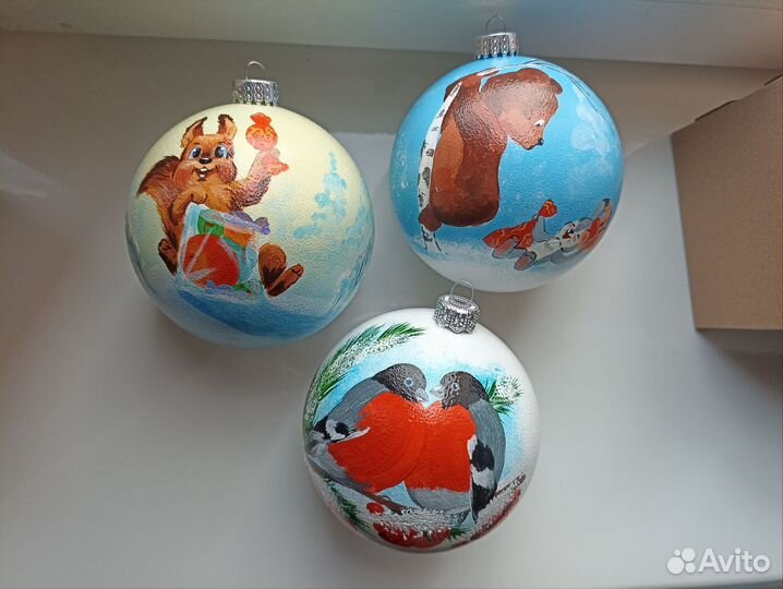 Ёлочные шары ручная работа. Набор