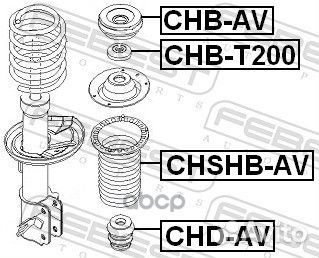 Подшипник опоры переднего амортизатора chbt200