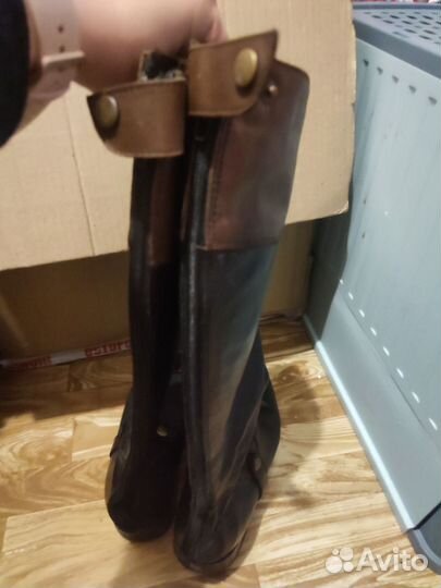 Сапоги казаки натуральная кожа