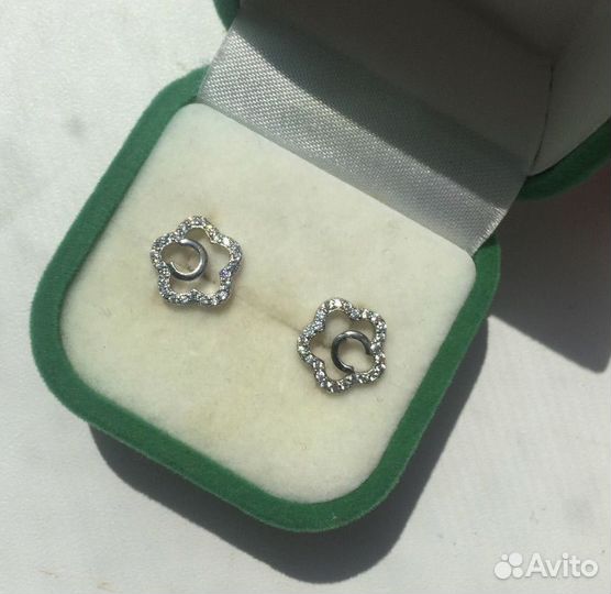 Серьги серебряные гвоздики