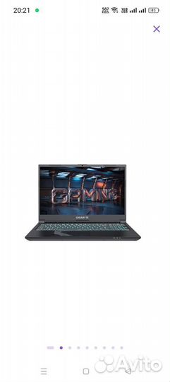 Новый Ноутбук gigabyte G5 Black (kf5-53kz353sd)