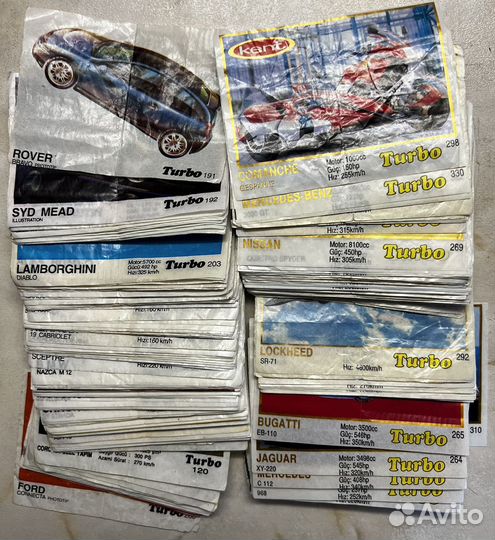 Вкладыши от жвачки turbo, turbo kent, BomBibom