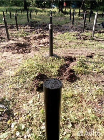 Установка Винтовых сваи