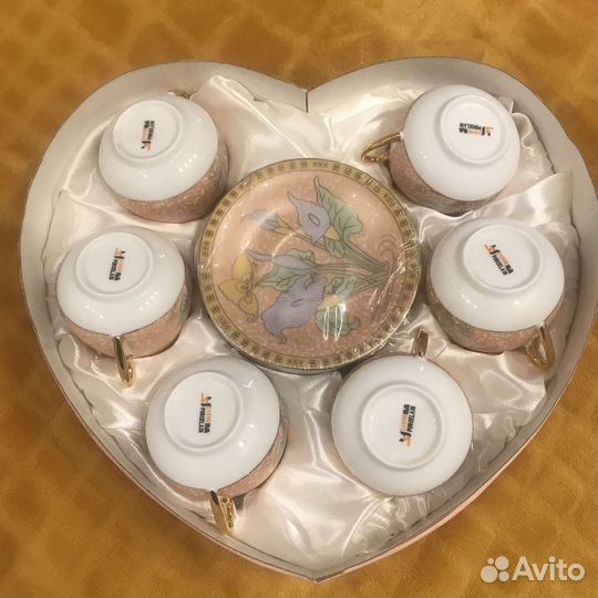 Новый Кофейный сервиз из фарфора