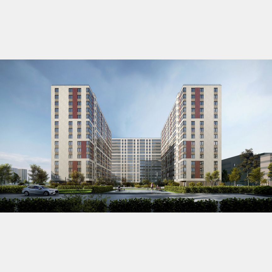 2-к. квартира, 55 м², 2/16 эт.