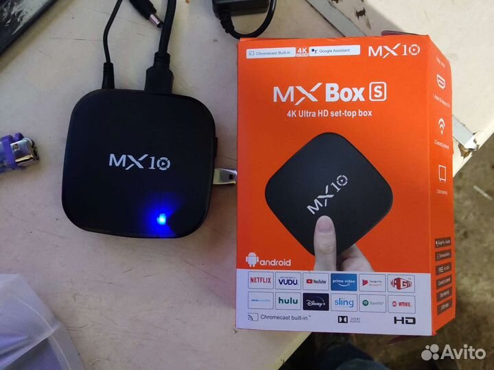 TV приставка MX 10 128Gb, Android тв+кино+FM