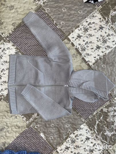 Детская кофта теплая вязаная 92