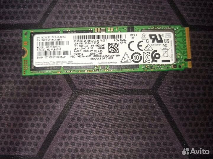 SSD 512 GB M2 nvme SATA