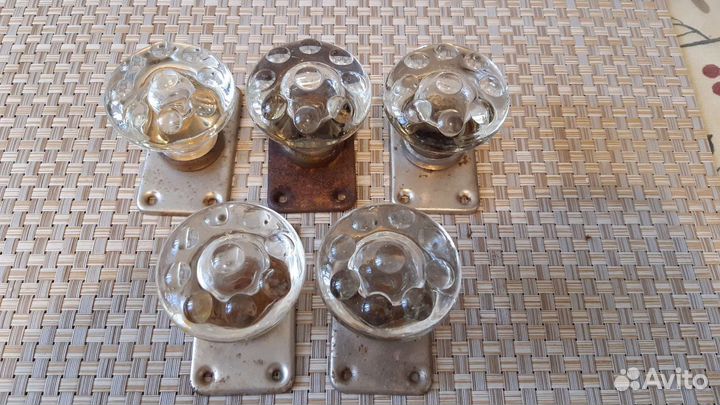 Дверные ручки стеклянные СССР