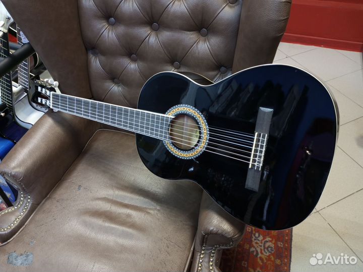 Martinez чёрная классическая гитара аналог ямахи