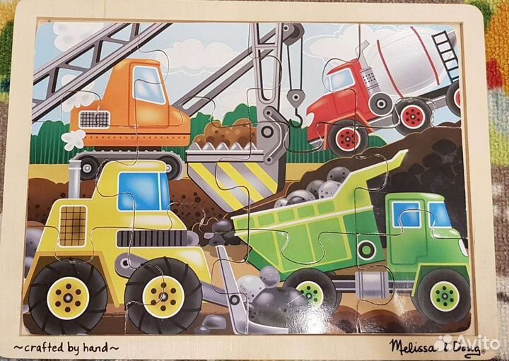 Пазл Строительный транспорт Melissa&Doug