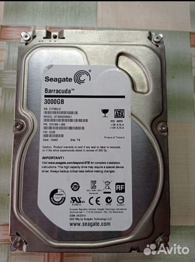Жесткий диск 3 тб Seagate