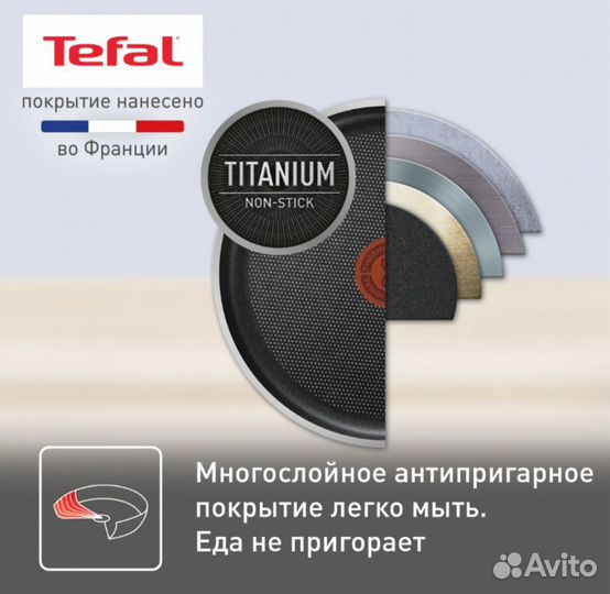 Сковорода tefal новая