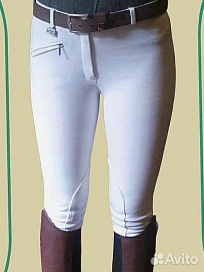 Бриджи для верховой езды белые ELT