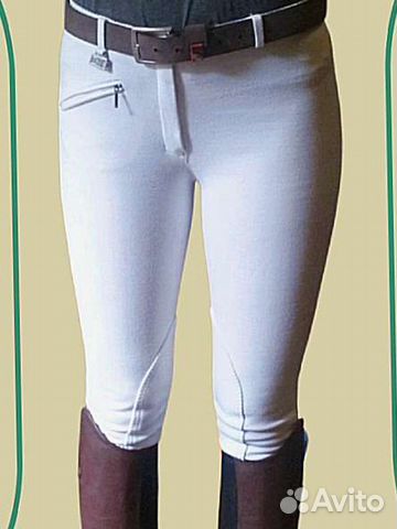 Бриджи для верховой езды белые ELT