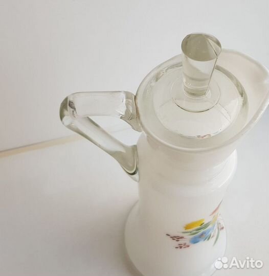 Старинный графин/кувшин молочное стекло 1950-60е
