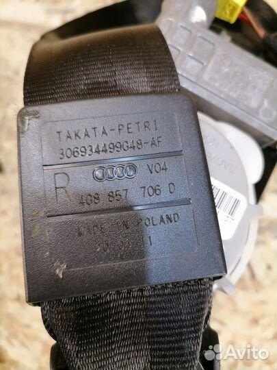 Ремень безопасности правый Audi A6 C7