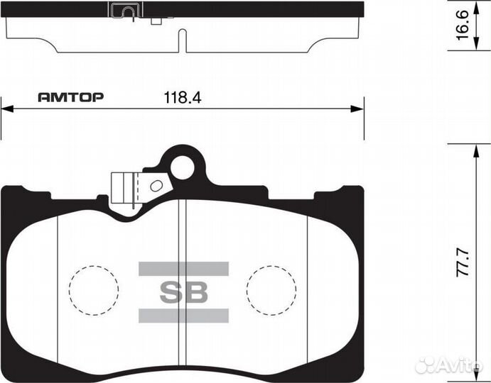 Sangsin brake SP2302 Колодки тормозные дисковые пе
