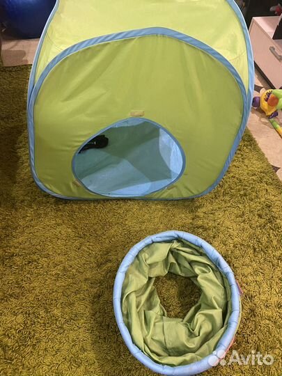 Палатка с тоннелем детская