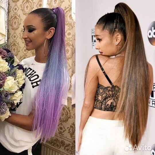 Волосы на резинке