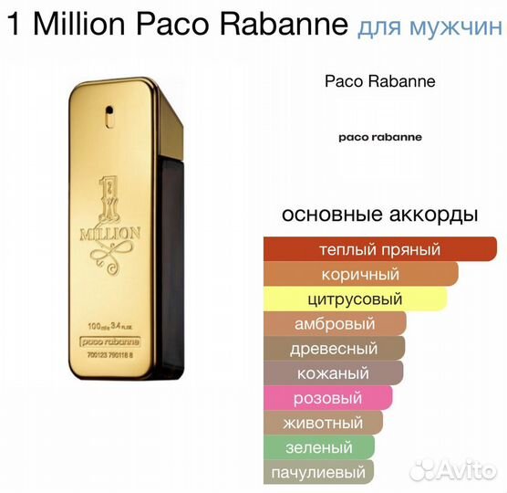Духи 1million 279 мужские