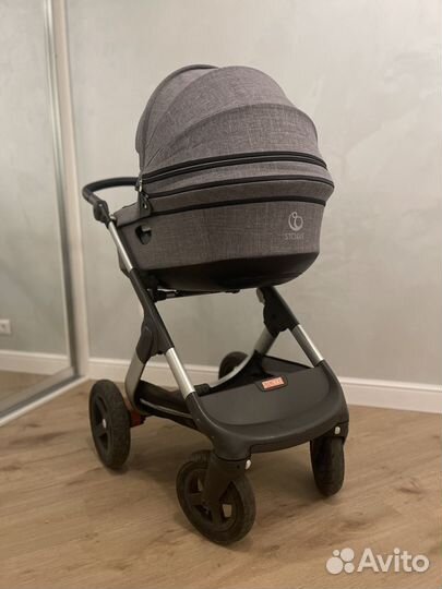 Коляска stоkkе trаilz и автокресло maxi-cosi 0+