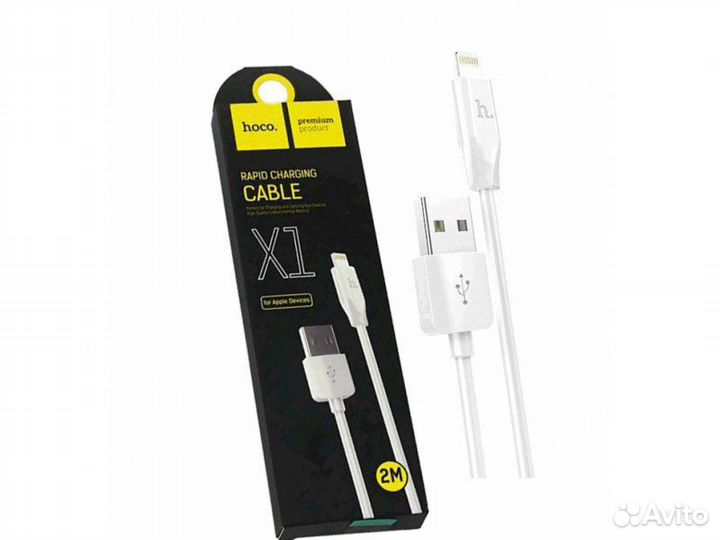 USB-кабель hoco X1 lightning 2 метра