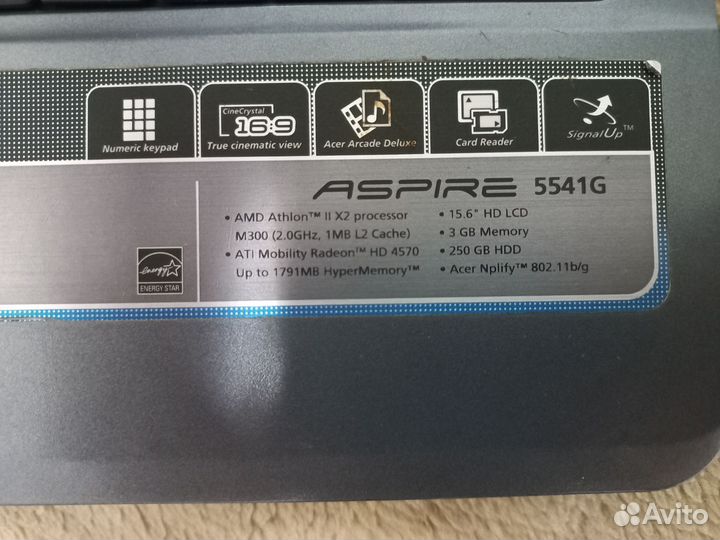 Ноутбук acer aspire 5541G