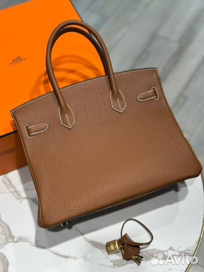 Сумка Биркин Hermes Birkin 30 Alezan Togo GHW