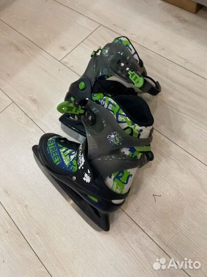 Коньки раздвижные 34 37